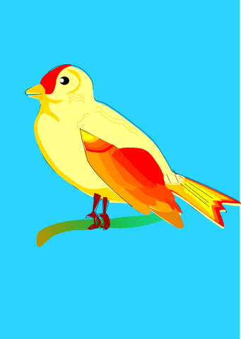 uccello appolaiato su un ramo